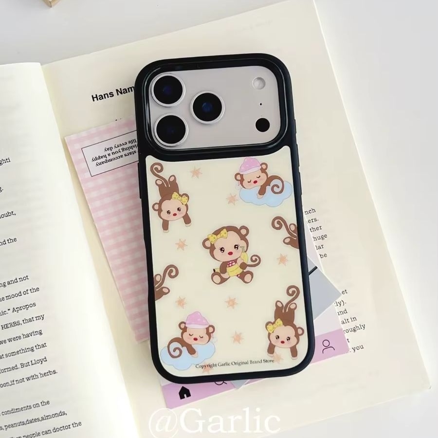 Apple Iphone 15 Pro Max - غطاء هاتف كرتوني لطيف بتصميم القرد