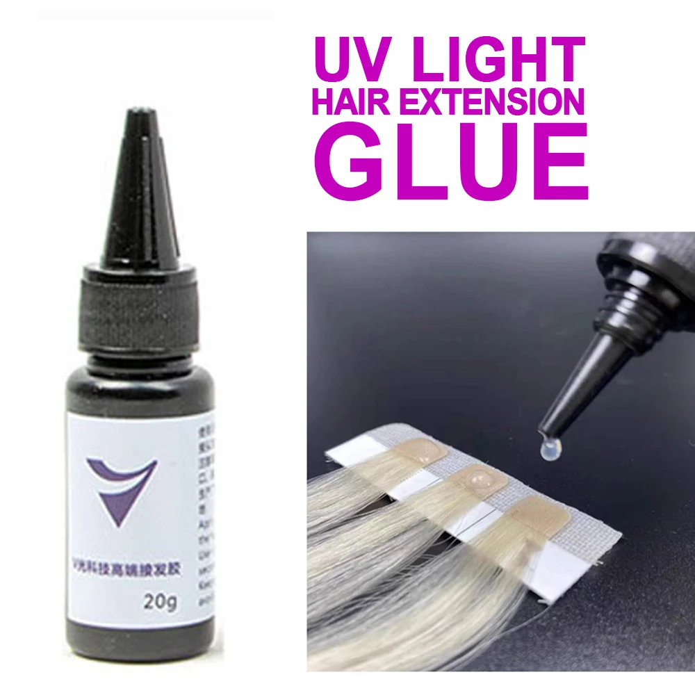 مجموعة أدوات لاصق وصلات الشعر  - مراجعة Liquid Uv Glue Kit وسعره