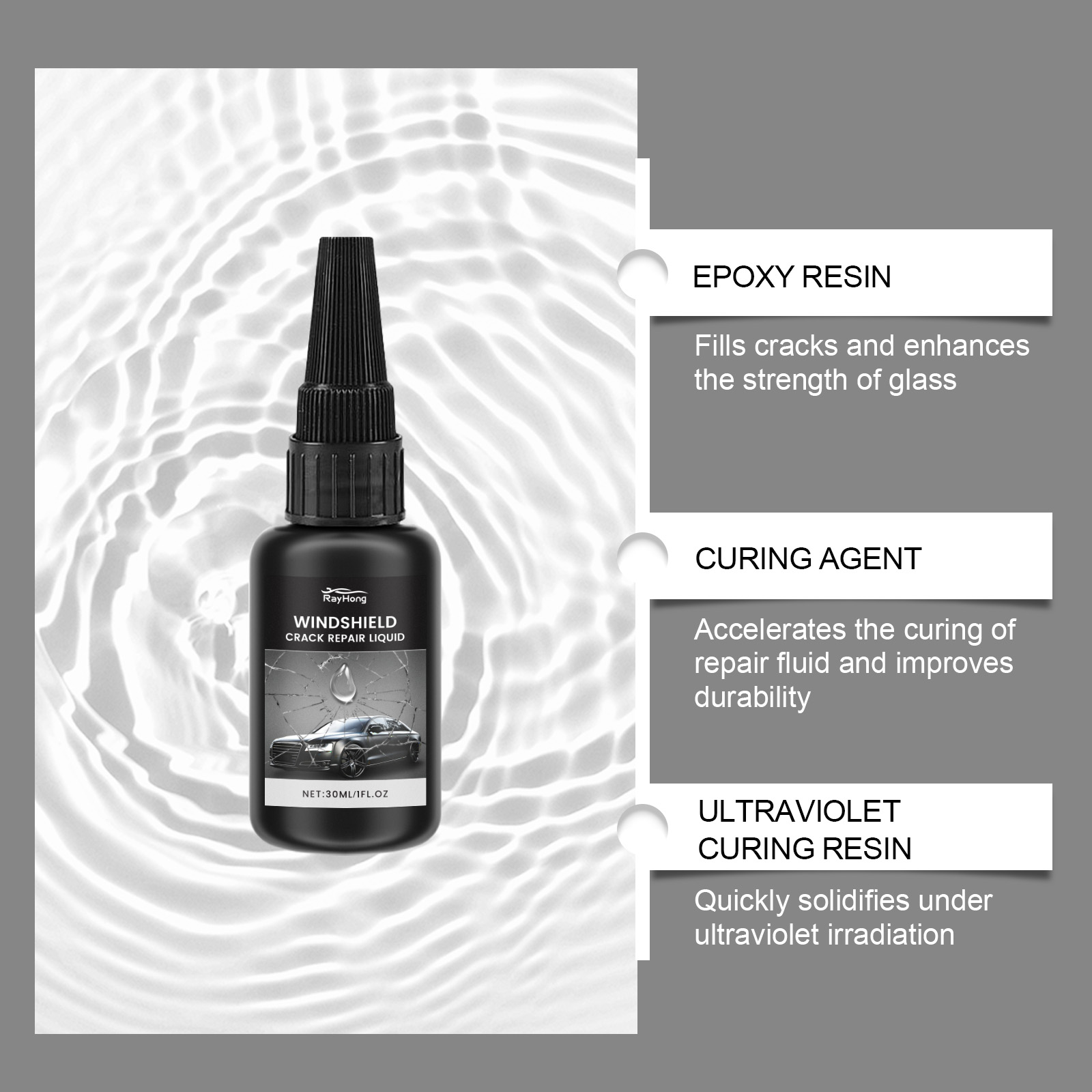 مجموعة إصلاح الزجاج الأمامي لل - مراجعة Liquid Uv Glue Kit وسعره