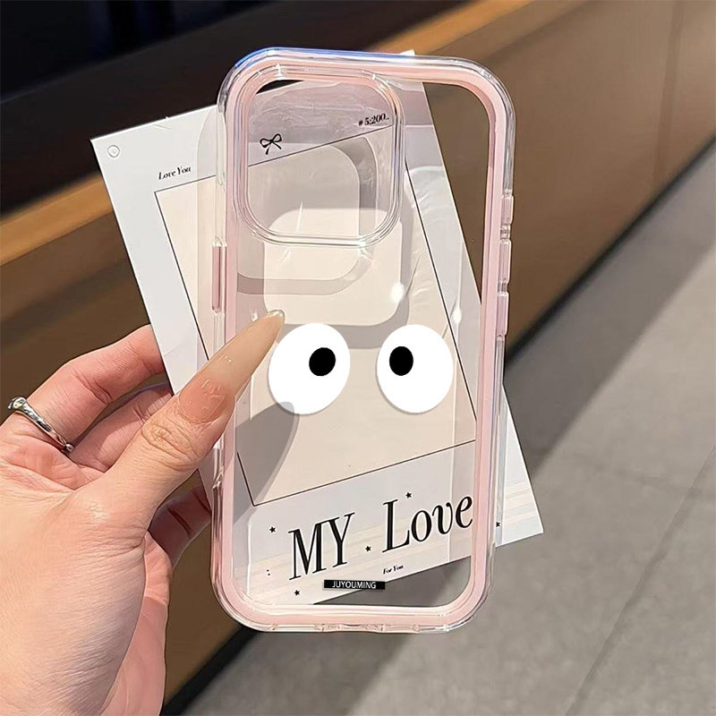 غطاء هاتف شفاف بتصميم عين بسيط - مراجعة Samsung Galaxy A55 وسعره