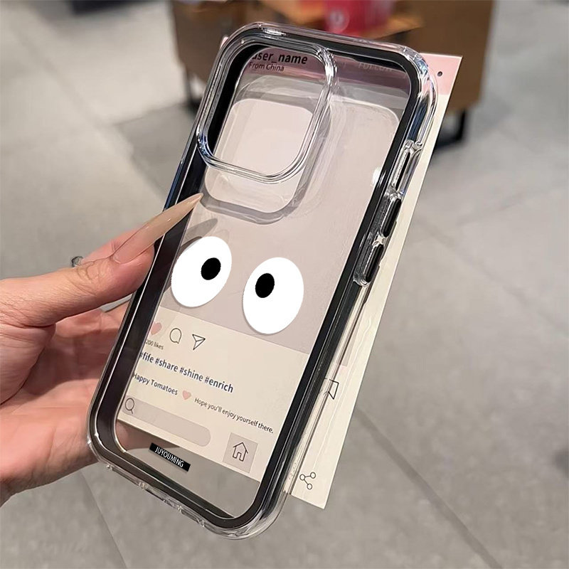 غطاء هاتف شفاف بتصميم عين بسيط - مراجعة Samsung Galaxy A55 وسعره